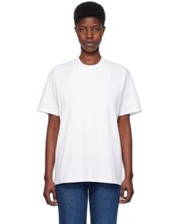 Totême - Toteme Off-white Straight T-shirt - Lyst