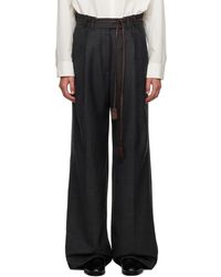 The Row - Gray Roan Trousers - Lyst