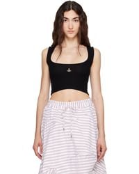 Vivienne Westwood - Cropped Rib Tank Top - Lyst