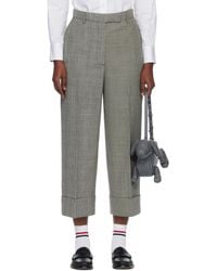 Thom Browne - High Waisted Straight Leg Pants - Lyst