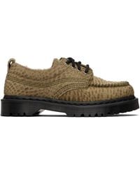 Dr. Martens - Khaki Lowell Hair-On Leather Moc Toe Derbys - Lyst