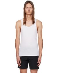 Tom Ford - White Scoop Neck Tank Top - Lyst