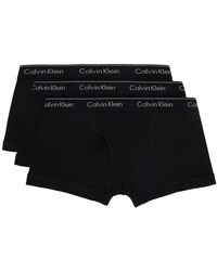 Calvin Klein - Three-pack Black Boxers - Lyst