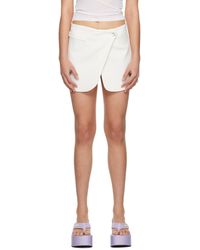 Coperni - White Tailored Miniskirt - Lyst