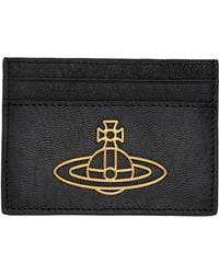 Vivienne Westwood - Oiled Leather Flat Card Holder - Lyst
