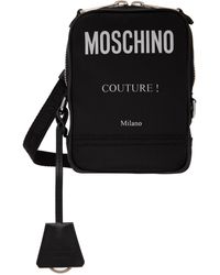 Porte-document Synthétique Moschino Couture pour homme en coloris Marron Homme Sacs Sacs pochettes 