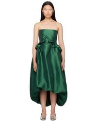 Kika Vargas - Ssense Exclusive Green Midi Dress - Lyst