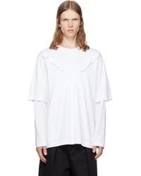 Simone Rocha - Ruffle Slash Layered Long Sleeve T-Shirt - Lyst