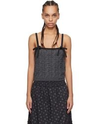 Ganni - Cashmere Mix Strap Tank Top - Lyst