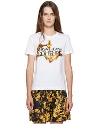 Versace Jeans Couture - Screen-Printed Cotton Jersey T-Shirt - Lyst
