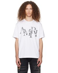 Amiri - T-shirt blanc à logo - Lyst