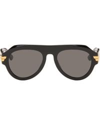 Bottega Veneta - Mitre Aviator Sunglasses - Lyst
