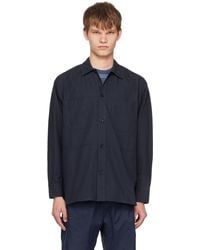 Norse Projects - Navy Ulrik Shirt - Lyst