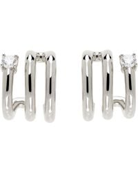 NUMBERING - Boucles D'Oreilles #8102 Argentées - Lyst