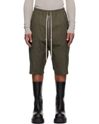 Rick Owens - Khaki Concordians Bela Pods Shorts - Lyst