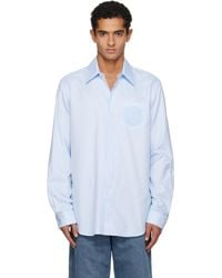 Balmain - Écusson Embroidered Cotton Shirt - Lyst