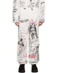 R13 - White Balloon Army Trousers - Lyst