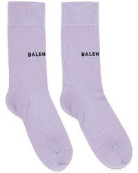 Balenciaga Classic Socks - Purple