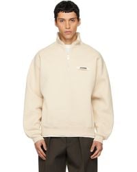 Jacquemus - 'The Gros Grain Zipped-Rollneck' Sweatshirt - Lyst