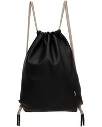 Rick Owens - Leather Drawstring Backpack - Lyst
