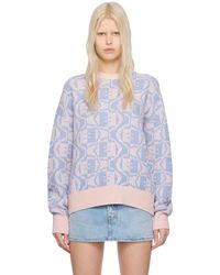 Acne Studios - Pull rose à col ras du cou - Lyst