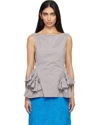 Dries Van Noten - Ruffled Peplum Blouse - Lyst
