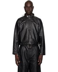 DEADWOOD - Velar Spike Leather Jacket - Lyst