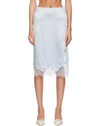 R2W - Milena Silk Lace Midi Skirt - Lyst