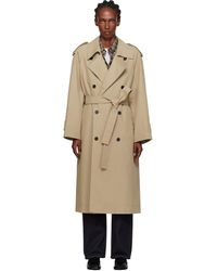 DUNST - Tan Oversized Trench Coat - Lyst