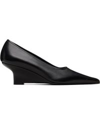 TOTEME - Sharp Nappa Wedge Heels - Lyst