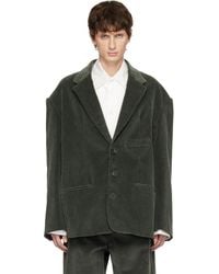 SOSHIOTSUKI - Round Big Shoulder Corduroy Blazer - Lyst