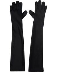 Anna Sui - Ssense Exclusive Satin Long Gloves - Lyst