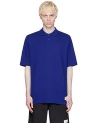 Y-3 - Blue Two-button Placket Polo - Lyst