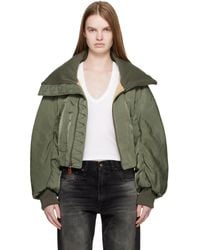 R13 - Khaki Oversized Padded Jacket - Lyst