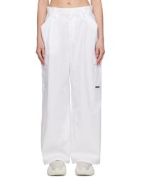 T By Alexander Wang - White Cargo Trousers - Lyst