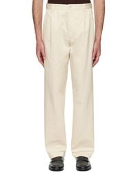 BOSS - Off- Relaxed-Fit Cropped Trousers - Lyst