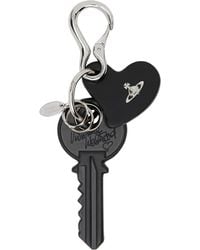 Vivienne Westwood - Leather Key & Heart Keychain - Lyst