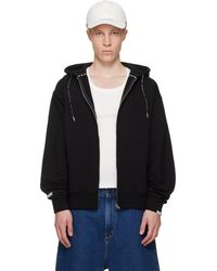Aape By A Bathing Ape - Pull À Capuche Noir À Glissière Et À Logo Moonface - Lyst