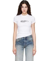 Off-White c/o Virgil Abloh - Script Fitted T-Shirt - Lyst
