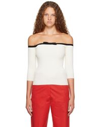 Valentino - Off- Off-the-shoulder Sweater - Lyst