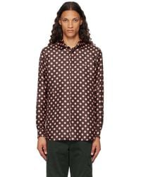 Moschino - Silk Allover Polka Dot Shirt - Lyst
