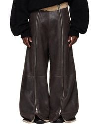 Lu'u Dan - Ssense Exclusive Shearling Flight Pants - Lyst