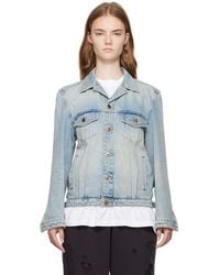 we11done - Washed Denim Jacket - Lyst