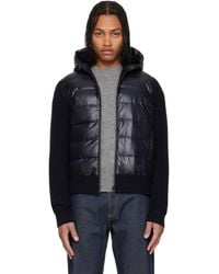 Moncler - Padded Wool Zip-Up Down Jacket - Lyst