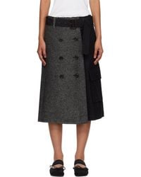 ANDERSSON BELL - Whitney Trench Pleats Midi Skirt - Lyst
