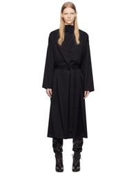 Lemaire - Black Housse Midi Dress - Lyst