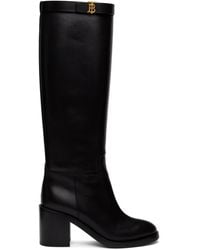 Burberry Black Monogram Redgrave Boots