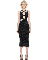 Dion Lee - Black Interlink Midi Dress - Lyst