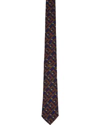 Vivienne Westwood - Cravate bleu marine et bourgogne à motif à orbe - Lyst