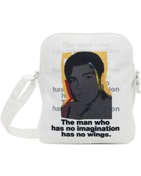 Comme des Garçons - Comme Des Garçons Shirt White Andy Warhol Print Messenger Bag - Lyst